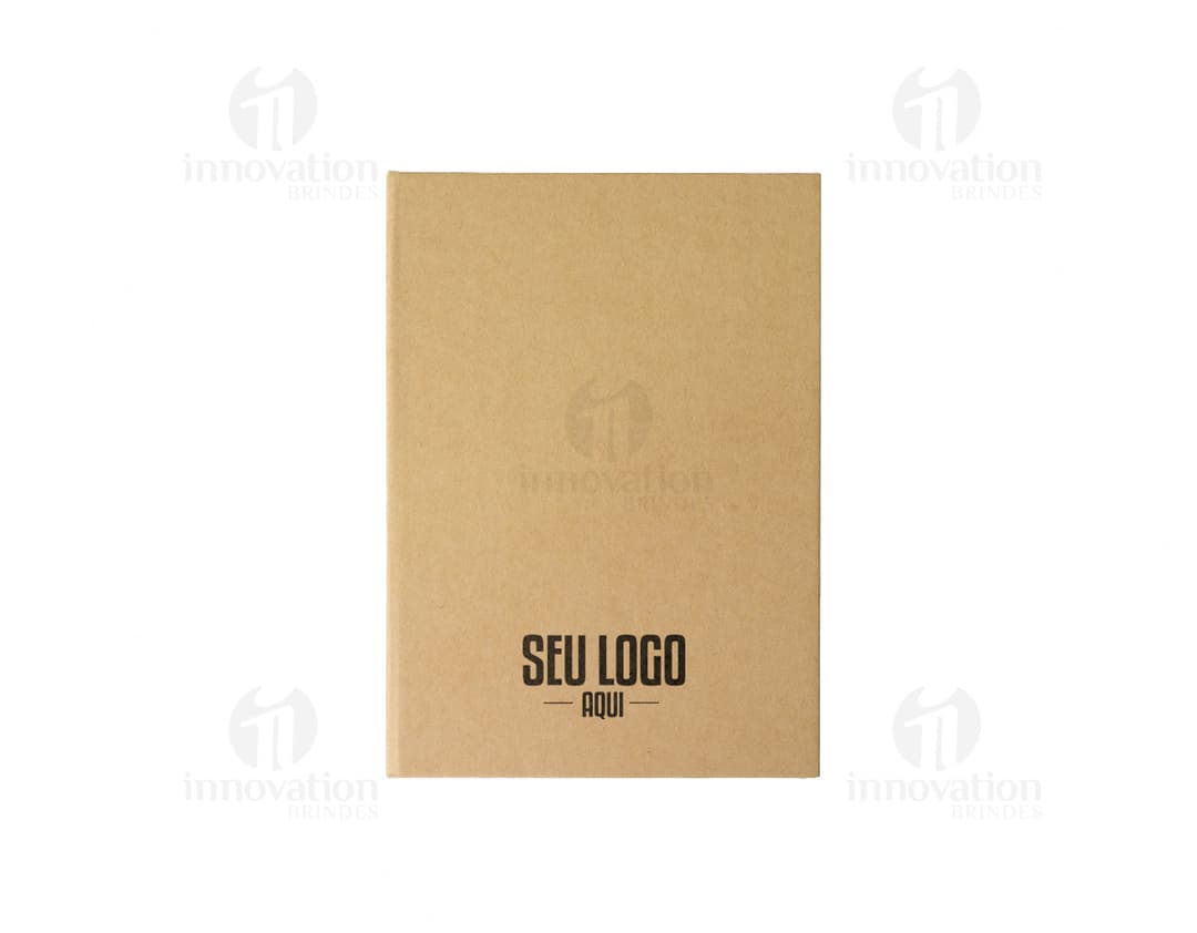 Kit bloco de anotações em embalagem reciclável, perfeito para armazenar documentos e mercadorias de forma organizada. Ideal
