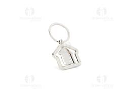 Chaveiro de metal com design moderno e resistente, perfeito para manter suas chaves seguras. Ideal para uso no escritório ou