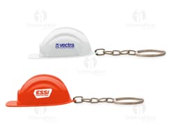 Chaveiro Capacete EPI Plástico: Chaveiro em formato de capacete de segurança feito de plástico.