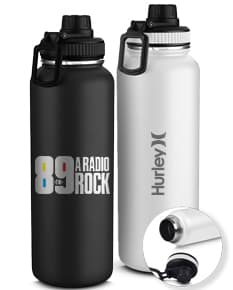 Garrafa térmica de 1,2L transparente para manter suas bebidas frescas por mais tempo. Ideal para hidratação saudável durante