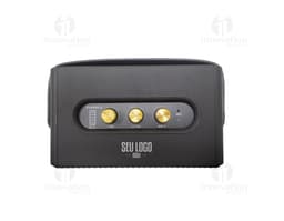 Caixa de som TWS multimídia com alça, equipamento eletrônico, dispositivo de projeção digital, antigo e retro, estilo vintage