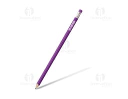Lápis dureza HB c/ certificação Inmetro em uma variedade de cores vibrantes e brilhantes, incluindo amarelo, laranja, rosa