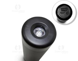 Power Bank 4.000mAh com Lanterna preto, moderno, sistema de áudio, dispositivo eletrônico, equipamento de tecnologia, objeto