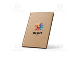 Caderno A5 em casca de coco - O caderno ecológico perfeito para suas anotações e lembretes! Feito com material isolante e