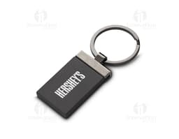 Chaveiro de liga preto para uso diário, com design moderno e funcional. Feito de couro e metal, perfeito para armazenar