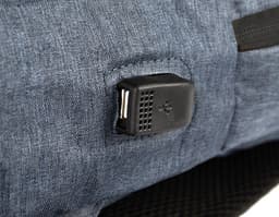 Mochila para notebook preta, com fecho de correr, combinação de teclado, símbolos de dados e segurança, ideal para transporte