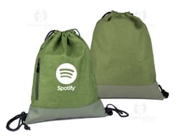 Sacola/Mochila preta de couro moderna, com alça, zíper e bolso. Ideal para viagens, negócios ou compras, acessório de moda