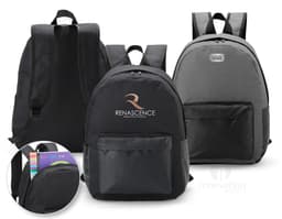 Mochila Nylon 33 Litros preta, resistente e moderna, ideal para viagens e transporte de equipamentos. Com alças de couro