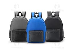 Mochila Nylon 33 Litros preta, resistente e moderna, ideal para viagens e transporte de equipamentos. Com alças de couro