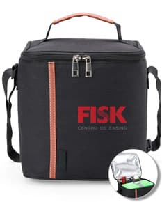 Bolsa térmica 7 litros em cor verde, feita de material resistente. Ideal para transportar alimentos e bebidas de forma segura