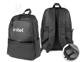 Mochila para Notebook preta de couro, moderna e espaçosa, com alça de ombro ajustável, ideal para viagens, negócios, escola