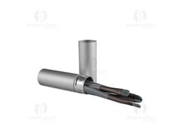 Kit Pincel 5 Peças, composto por cinco pincéis de diferentes tamanhos e formatos. Pincéis de cerdas macias e cabo ergonômico.