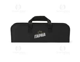 Imagem de um Kit Churrasco 6 Peças, contendo ferramentas e utensílios para churrasco, como faca, garfo, espátula, pegador e