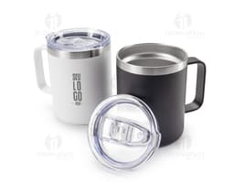 Caneca Térmica de 350ml, ideal para manter a temperatura da bebida por mais tempo. A caneca é de cor branca e possui tampa