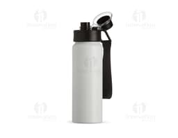 Squeeze Alumínio 800ml na cor azul, com tampa de rosca e bico retrátil.