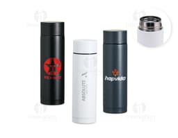 Garrafa térmica em aço inoxidável de 320ml.