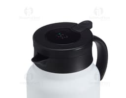 Chaleira TermoLED 750 em aço inoxidável com design moderno e LED indicador de temperatura integrado.