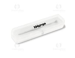 Caixa de armazenamento para pen drive preta, com capacidade para guardar até 10 unidades.