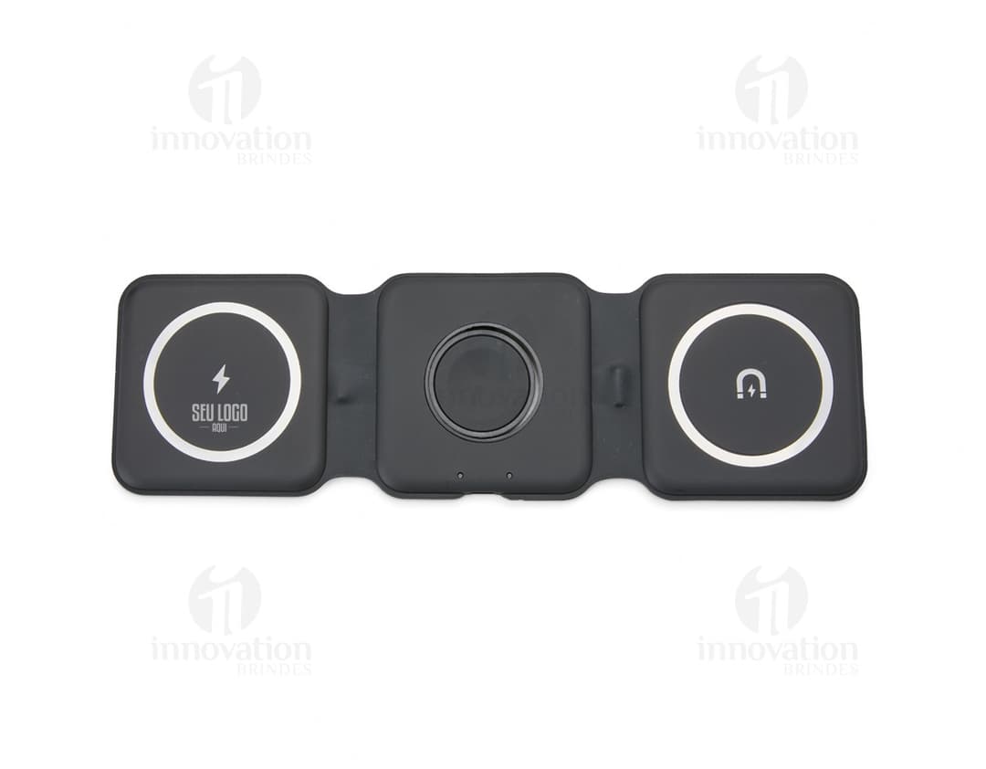 Carregador via Indução 3 em 1 com scanner e detector de tecnologia eletrônica, equipamento moderno para armazenar e