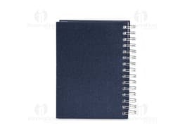 Agenda Diária 2025 com capa preta, espiral, espaço para escrever notas, listas e compromissos, design moderno, feita em metal