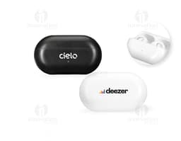 Fone de ouvido Bluetooth preto com almofadas acolchoadas e botões de controle de volume.