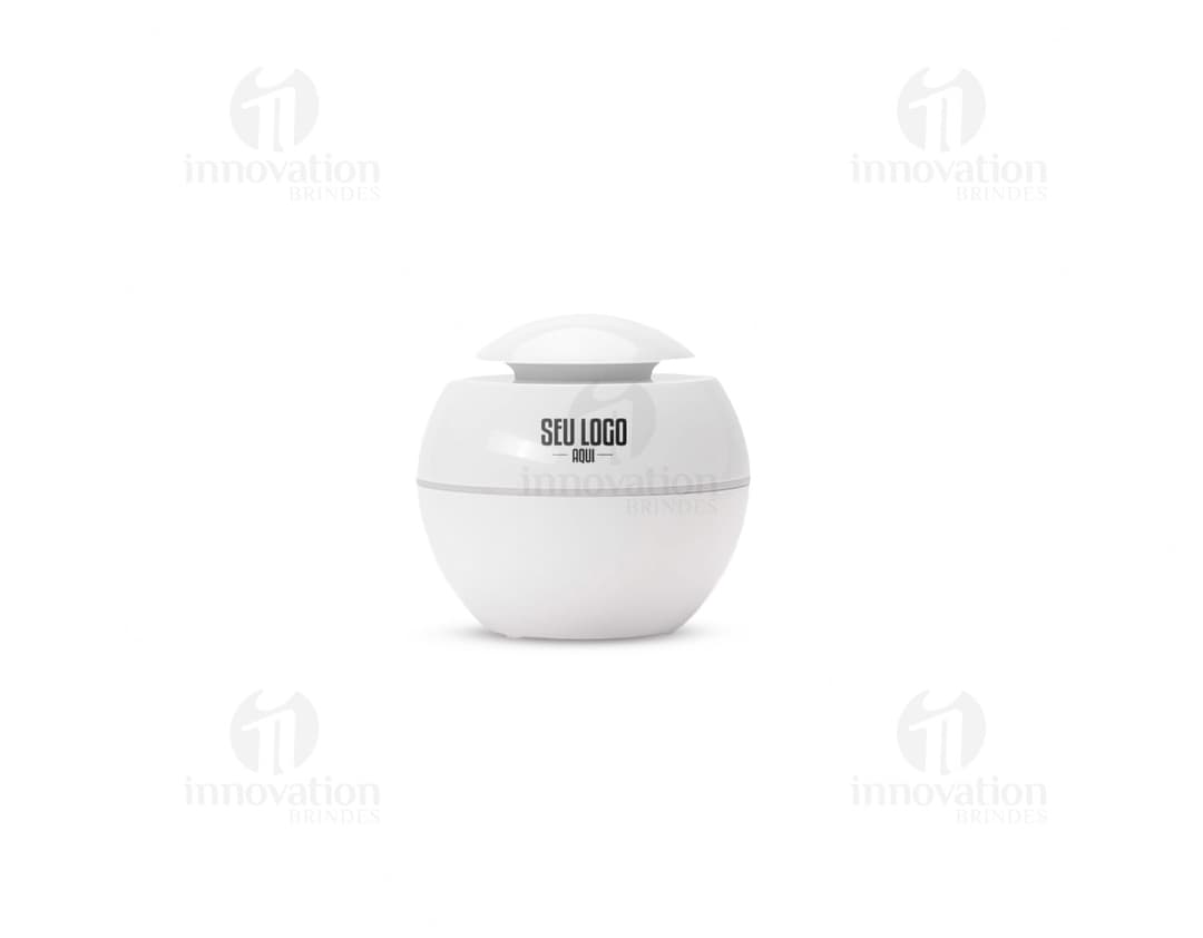 Umidificador de Ar com LED em destaque mostrando o design moderno com luzes coloridas.