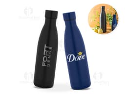 REBUFFON L Garrafa em aço inox 90 reciclado de parede dupla térmica isolada a vácuo e acabamento mate 810 mL