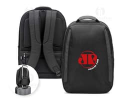 YANGON BPACK Mochila antirroubo em poliéster reciclado 600D twill resistente à água e bolso para notebook 173 20 L