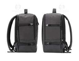 CIES Mochila desenvolvida para cumprir as dimensões exigidas pelas companhias aéreas em poliéster reciclado 600D de alta