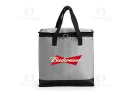 Bolsa Térmica 20 Litros em cor preta, com alça de ombro ajustável, fecho em zíper e bolso externo. Ideal para transporte de
