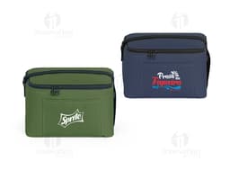 CANCUN Cooler Bolsa térmica em poliéster reciclado 600D com interior forrado em PEVA 7 L