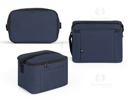CANCUN Cooler Bolsa térmica em poliéster reciclado 600D com interior forrado em PEVA 7 L