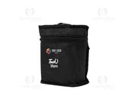 Kit com 36 canetas marcadoras pontas duplas em diversas cores.