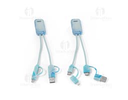 BERNERS Cabo USB superrápido 6 em 1 em PET 100 reciclado permite a tranferência de dados