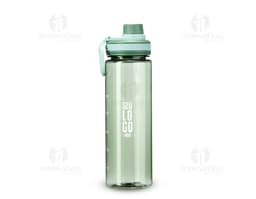 Garrafa plástica de 750ml em cor preta e transparente, vazia e limpa. A garrafa possui tampa e é um objeto único, feito de