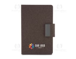Caderno em PU e fibra de café ou chá