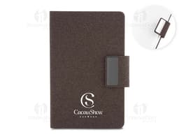 Caderno em PU e fibra de café ou chá