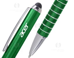 Caneta plástica com touch ideal para escrita suave e precisa. Perfeita para uso no escritório, assinaturas e trabalhos