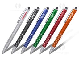 Caneta plástica com touch - 01, perfeita para escrita suave e precisa. Ideal para uso no escritório, na escola ou em casa.
