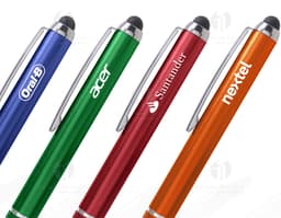 Caneta plástica com touch - 01 para escrita suave e precisa. Ideal para uso no escritório, na escola ou em reuniões de