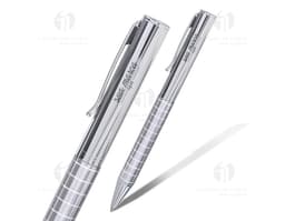 Caneta de metal 64 - Perfeita para escrita empresarial, essa caneta de metal possui um design elegante e sofisticado. Ideal