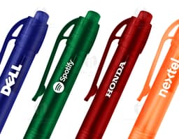 Caneta plástica - 19, ideal para escrita em papel de alta qualidade. Perfeita para uso em ambientes de trabalho e estudo. Com