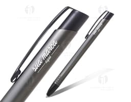 Caneta de metal com touch - 02: Ideal para o seu negócio, essa caneta de metal com touch combina elegância e funcionalidade.