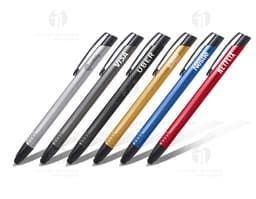 Caneta de metal com touch - 02: Ideal para o ambiente de negócios e escritório, esta elegante caneta é perfeita para assinar