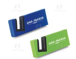 Suporte para celular - 11 com design moderno e funcional, ideal para manter seu aparelho seguro e visível enquanto trabalha
