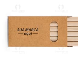 Lápis de Cor - 02: Ideal para presentear e estimular a criatividade! Embalagem de papelão resistente, com etiqueta de cartão