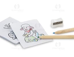 Lápis de cor - 04: Ideal para estimular a criatividade no ambiente escolar ou corporativo. Feito de madeira de alta