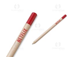 Lápis ecológico feito de madeira sustentável, ideal para uso escolar e profissional. Com 12 unidades, possui design exclusivo