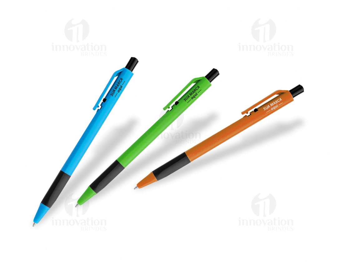 Caneta Plástica - 201: Material escolar essencial para escrita e desenho. Ideal para uso no escritório, na escola ou em casa.