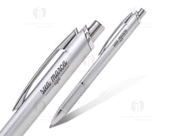 Caneta plástica - 67, ideal para escrita suave e precisa. Feita com material resistente e ponta de aço, proporcionando um